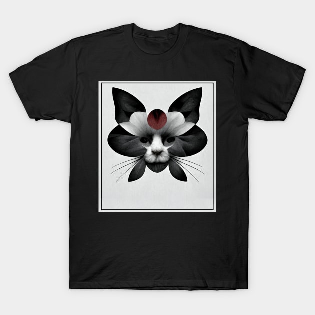 Blooming Cat Series T-Shirt by JulenDesign